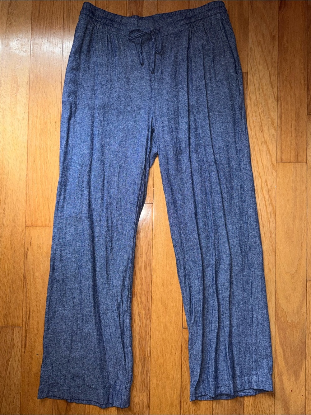 Women’s Blue Casual Drawstring Pants
